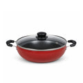MR PLUS KADAI 24 CM WITH GLASS LID I/B MC 8141