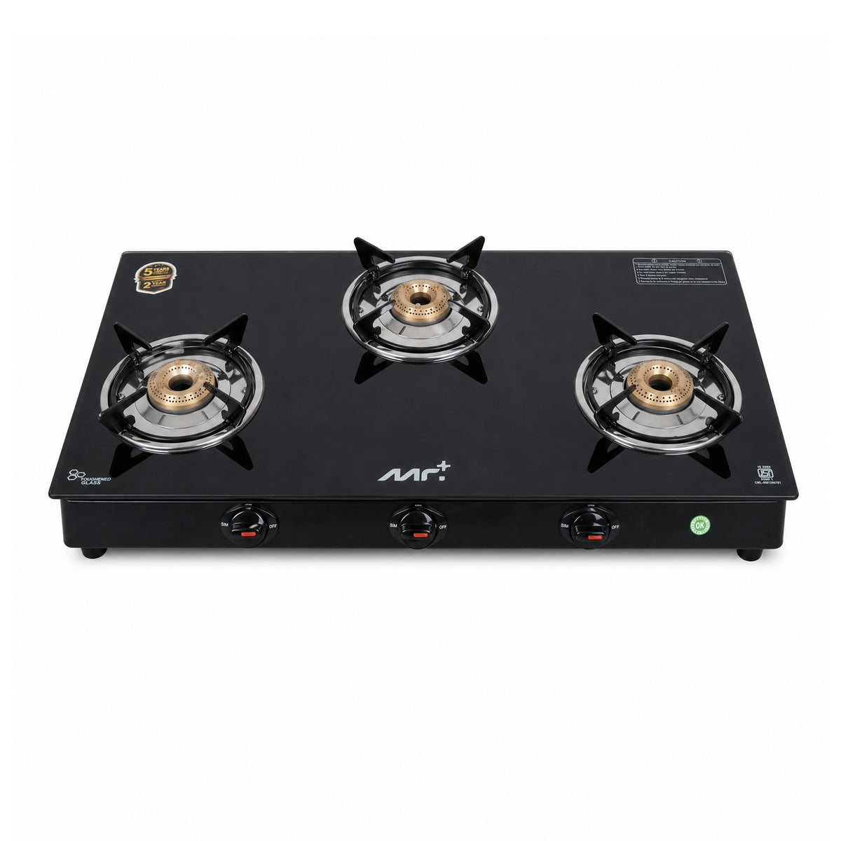 MR PLUS THREE BURNER GAS STOVE MG8703GS