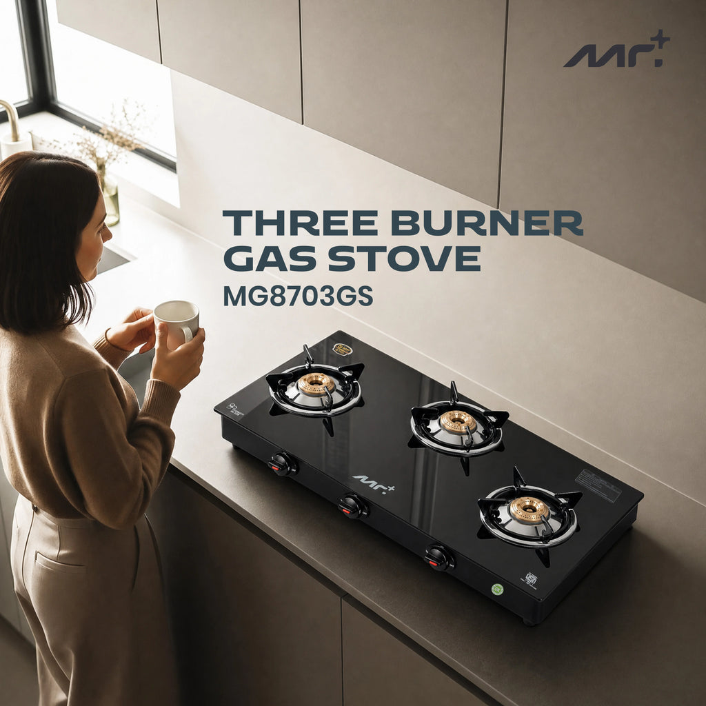 MR PLUS THREE BURNER GAS STOVE MG8703GS
