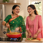 MR PLUS  KADAI 28 CM WITH GLASS LID I/B MC8143