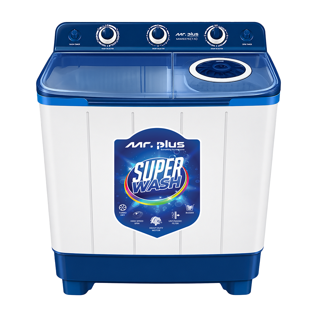 MR PLUS 7.5KG SEMI AUTOMATIC WASHING MACHINE MW6275