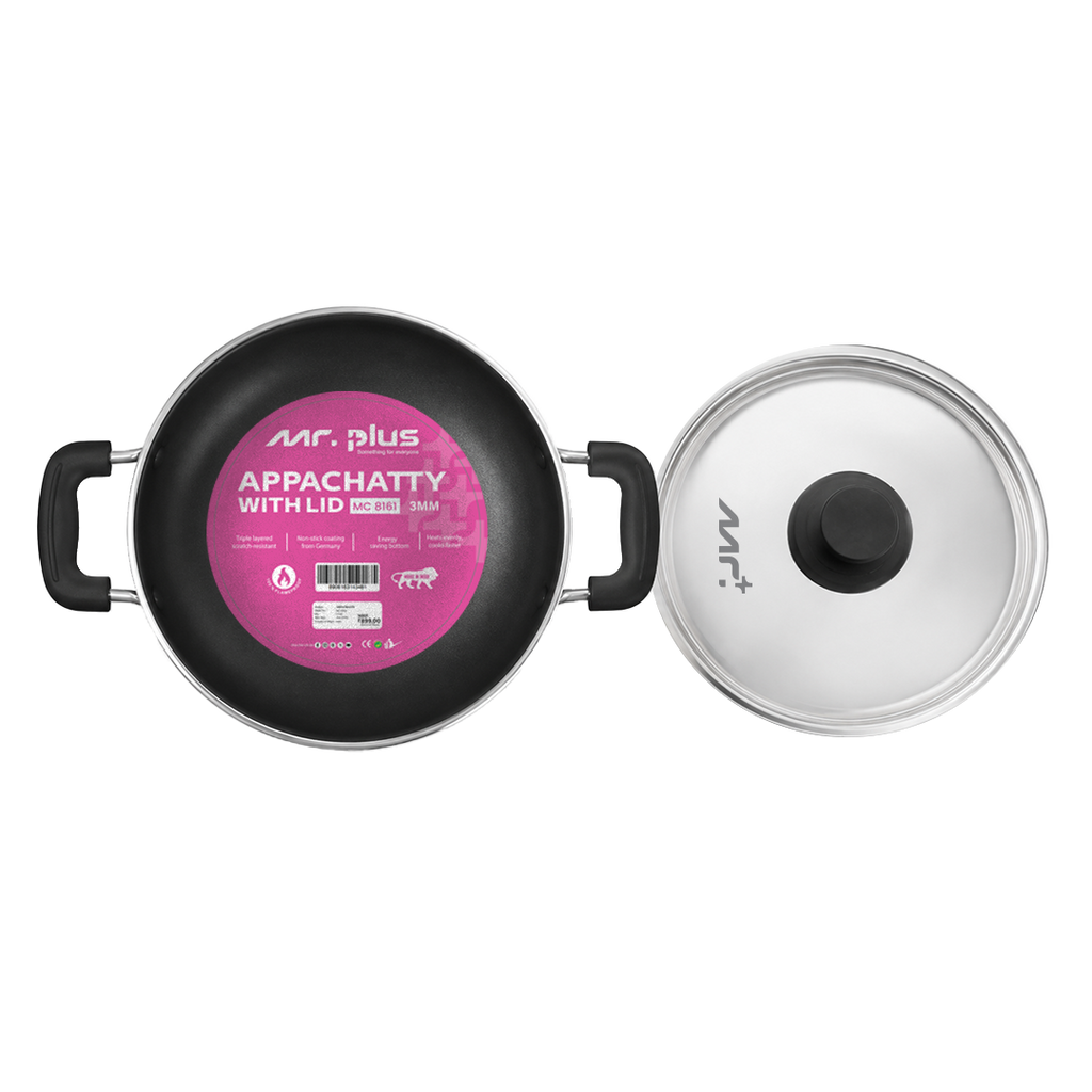 MR PLUS APPACHATTY 3MM WITH S S LID  MC8161 PROMO PACK