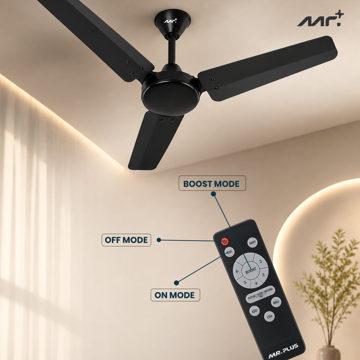 MR PLUS BLDC CEILING FAN MR 3202BL