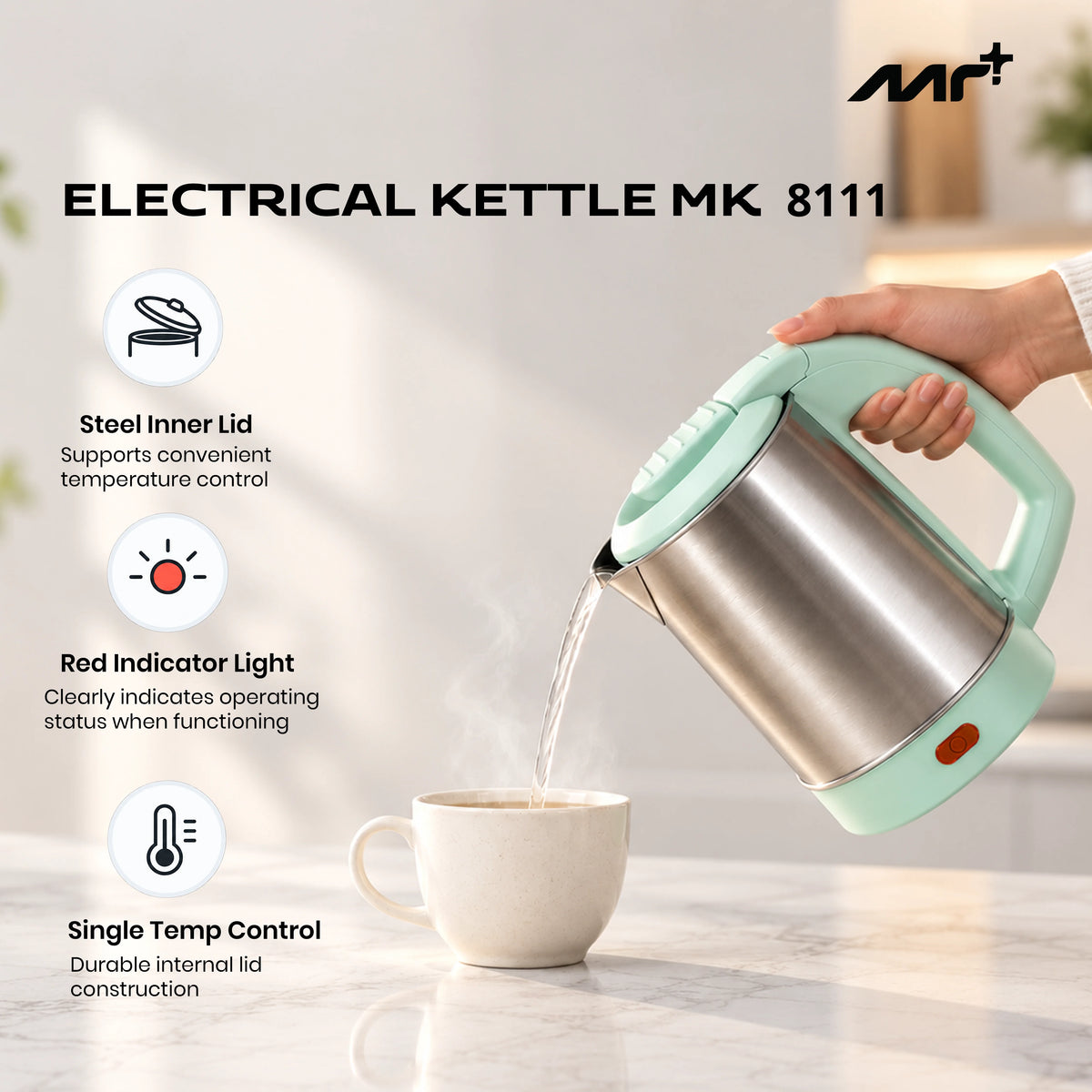 MR PLUS ELECTRICAL KETTLE MK 8111