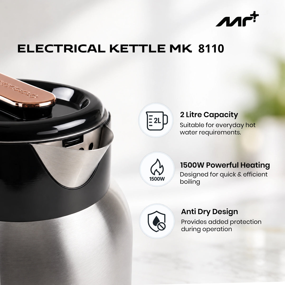 MR PLUS ELECTRICAL KETTLE MK 8110