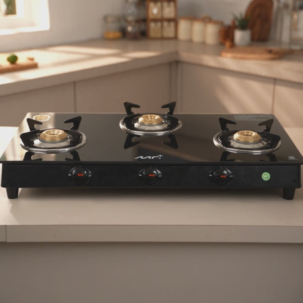 MR PLUS THREE BURNER GAS STOVE MG8703GS