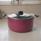 MR PLUS BIRIYANI POT 8 LTR GLASS LID